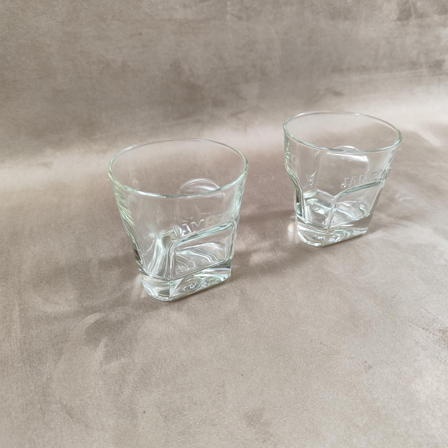 Lot de 2 verres à whisky Jameson Irish Wiskey Made in France Vintage 1980