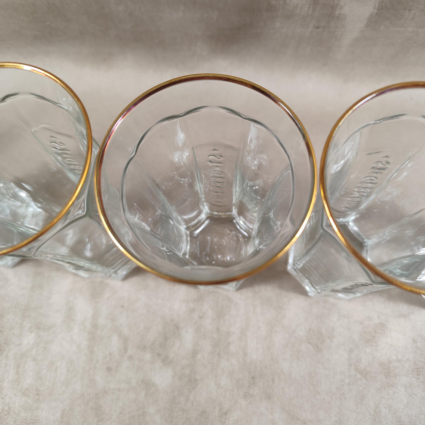 RARE Lot de 6 verres St Germain Liqueur de fleur de Sureau en verre Made in France Vintage 2000