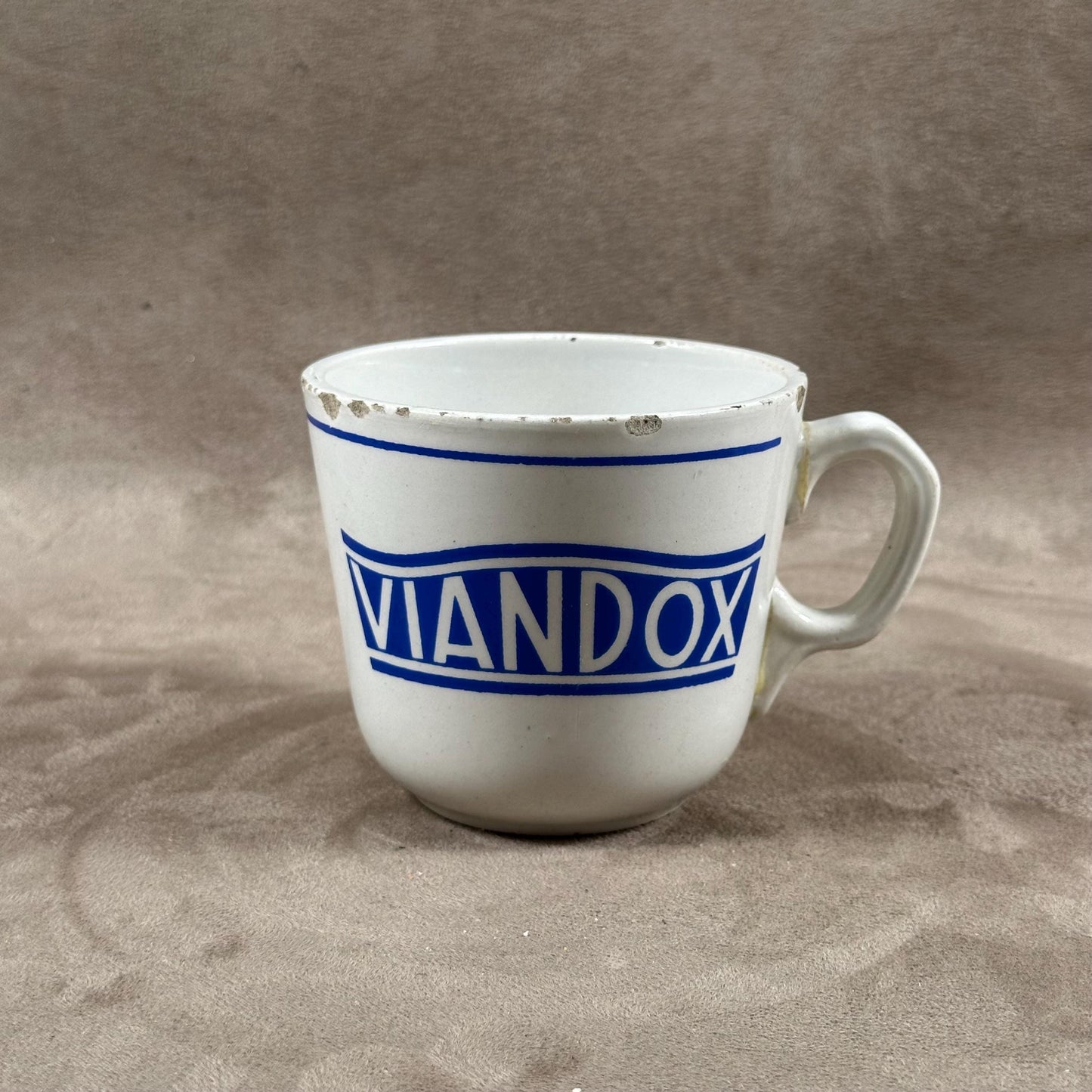 RARE Tasse Viandox en faience vintage Made in France Années 1950