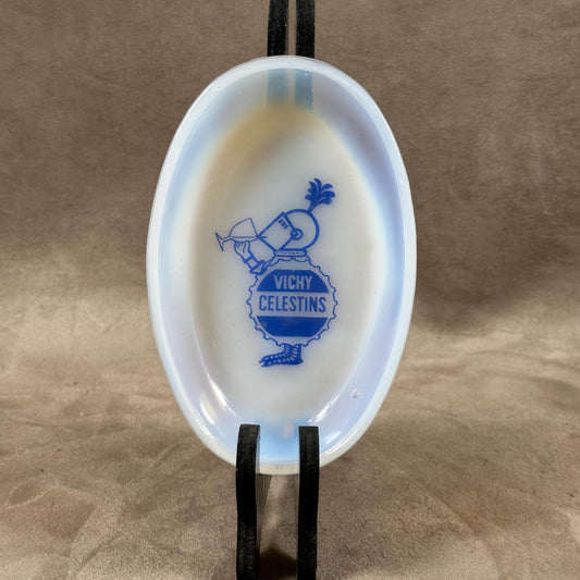Cendrier en Verre par Magnier Blangy, Vichy Celestins, Made in France, Vintage 1980