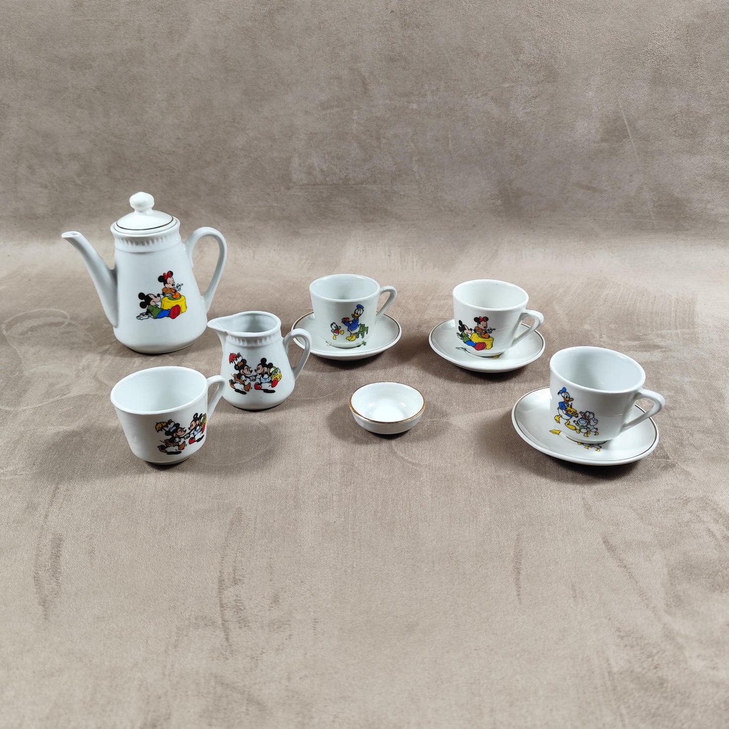 Service à Thé Disney Ancienne Dinette Made in France Vintage 1970