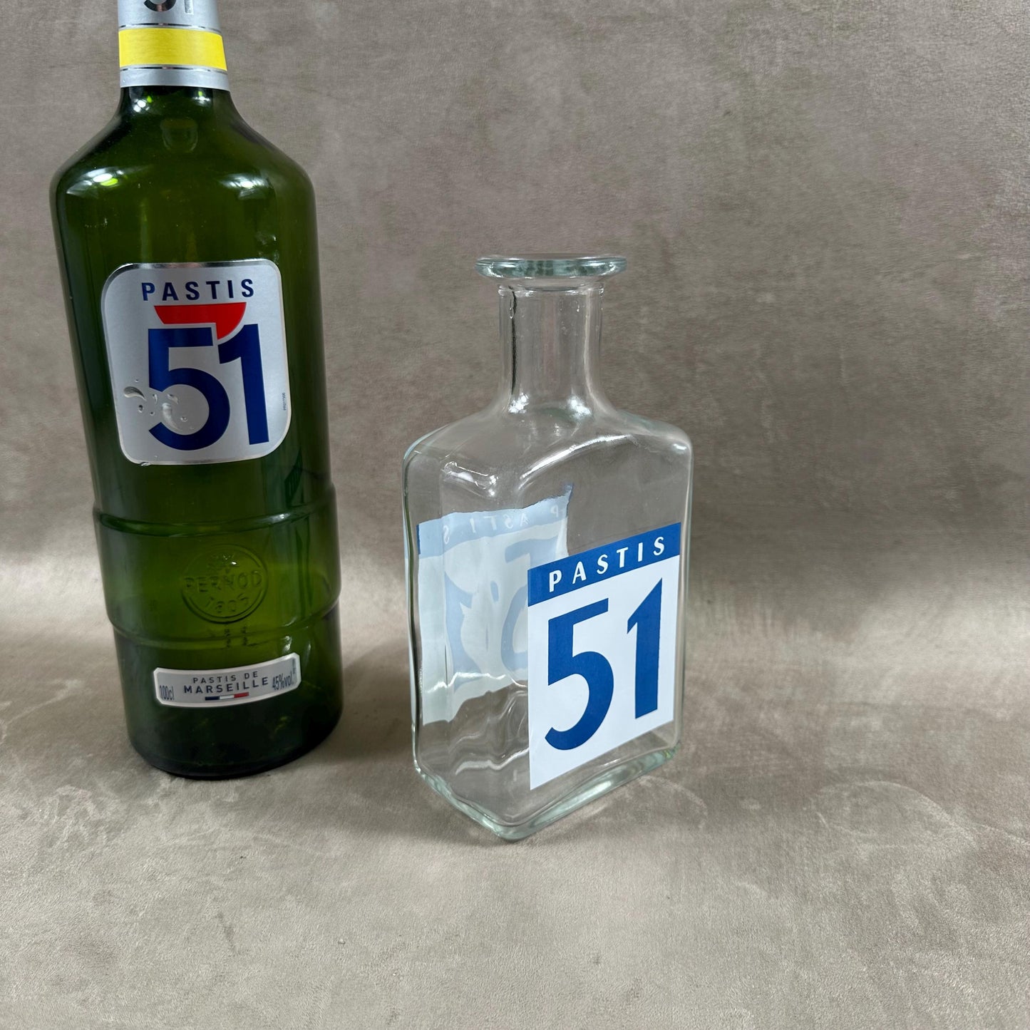 Pichet Pastis 51  Pichet à eau en verre vintage retro Made in France Années 1970