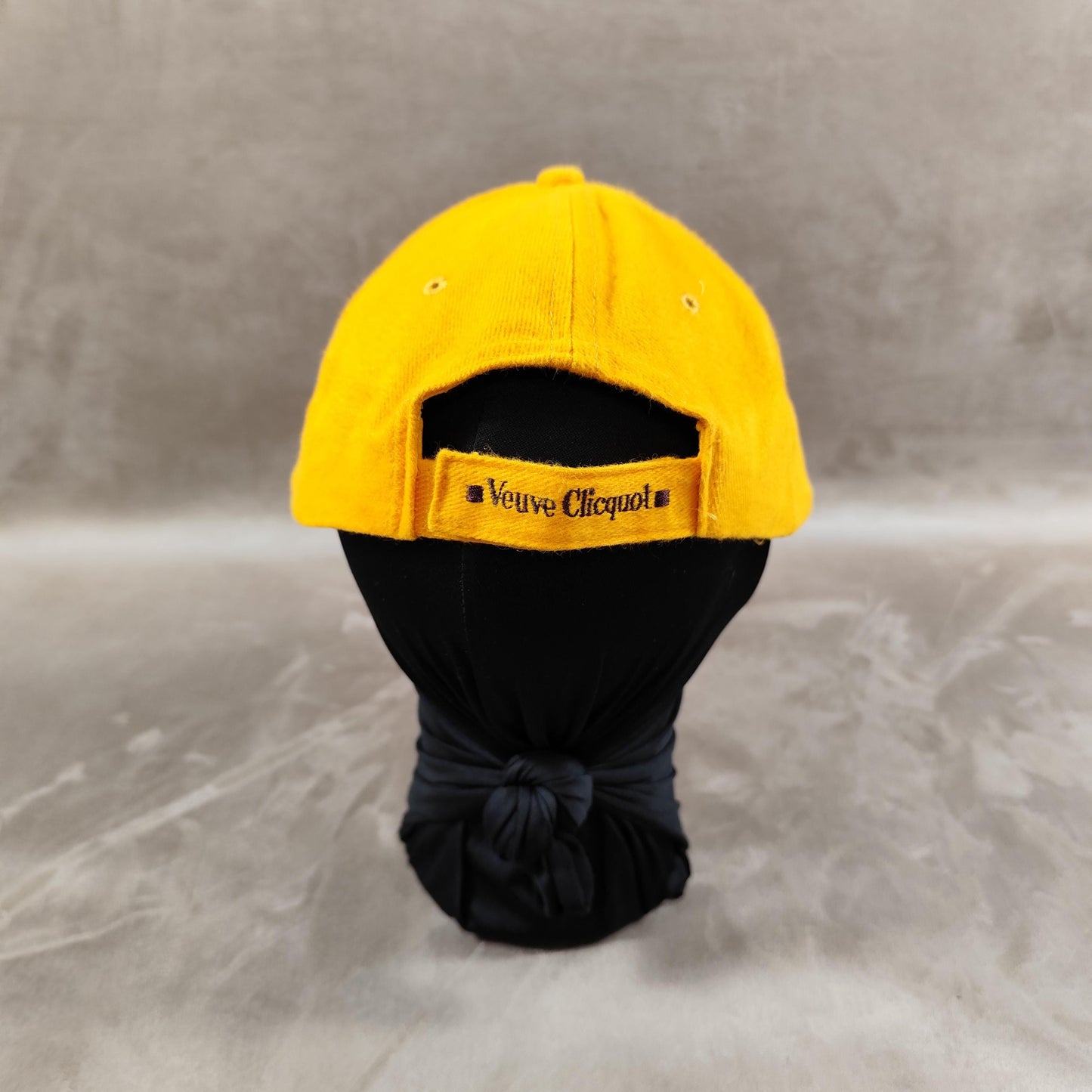 RARE Casquette collector vintage en coton orange Champagne Veuve Clicquot