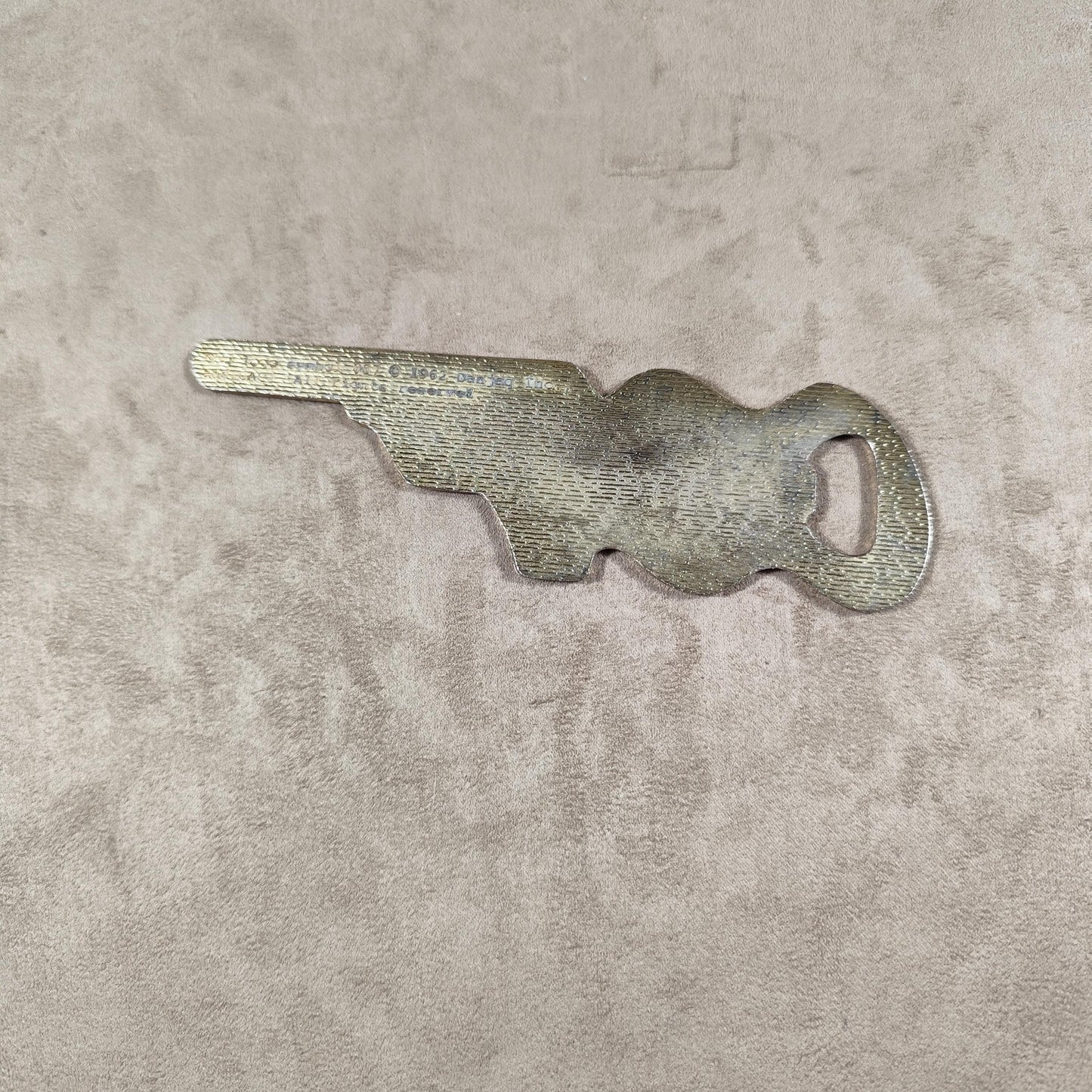 Décapsuleur en Métal James Bond 007 par Perrier eau gazeuse Made in France Vintage 1962