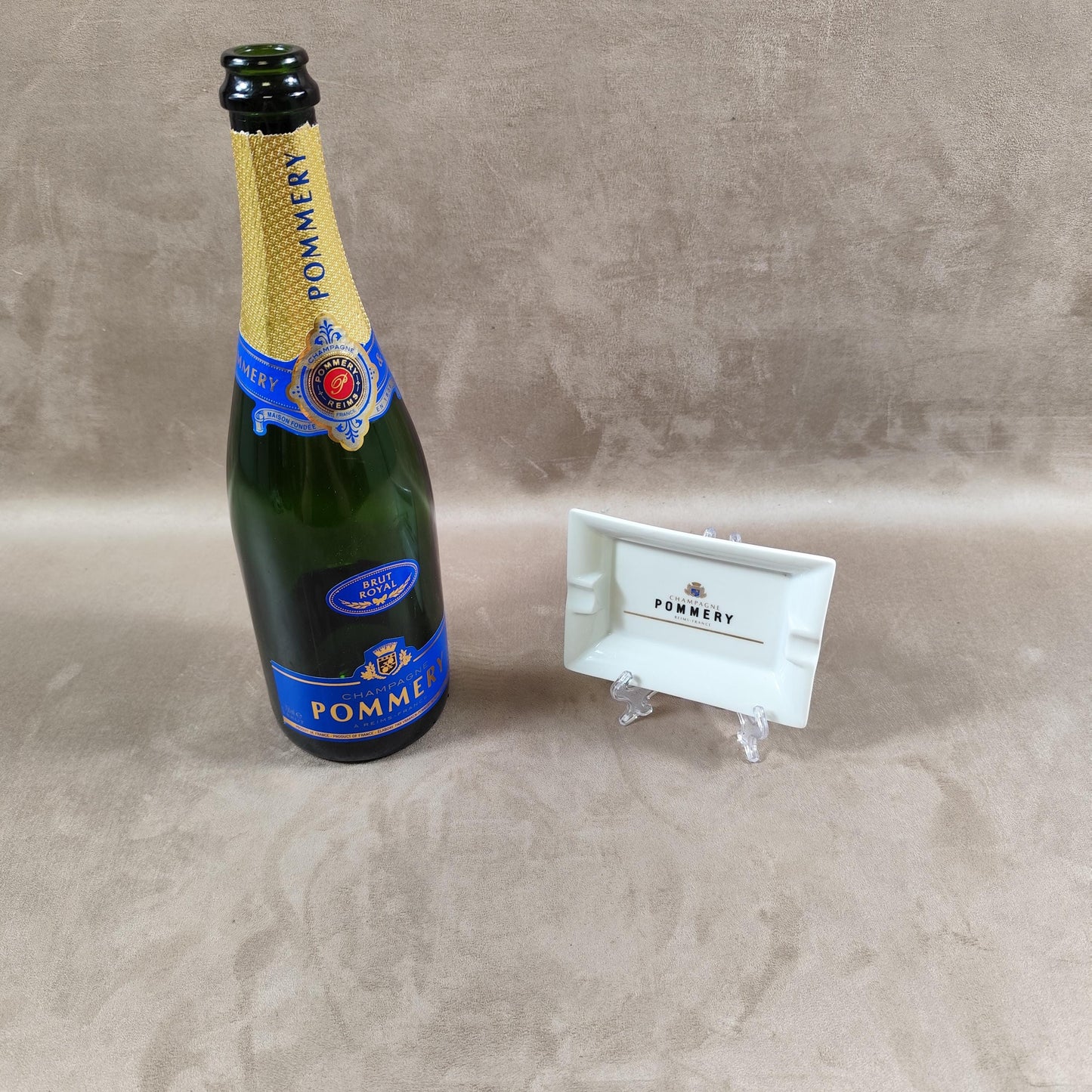 Cendrier publicitaire Champagne Pommery par APILCO Made in France Vintage 1970