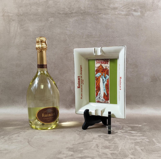 RARE Cendrier Publicitaire Champagne Ruinart Made in France Vintage 1970