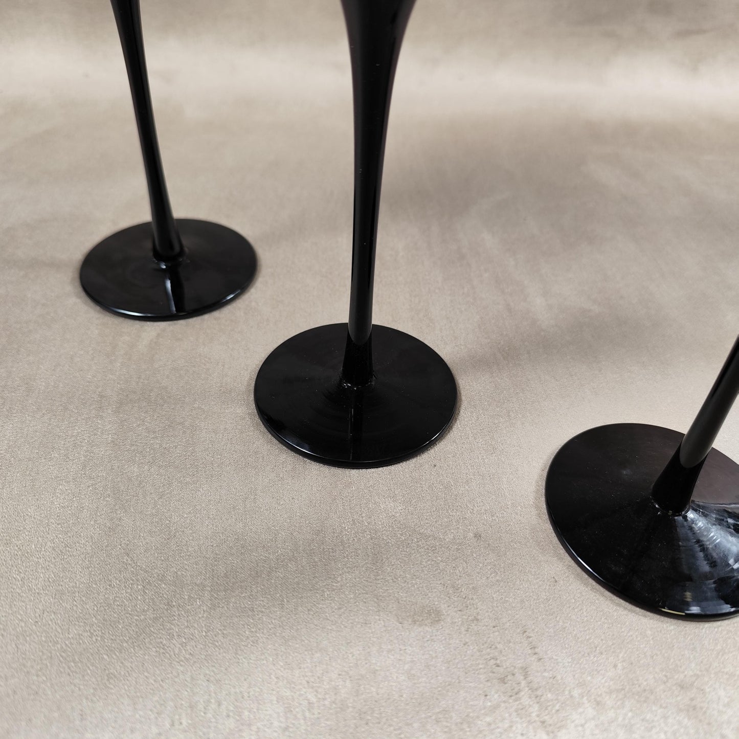 Ensemble de 6 flûtes à Champagne Amaryllis par Colony soufflé bouche Vintage 1960