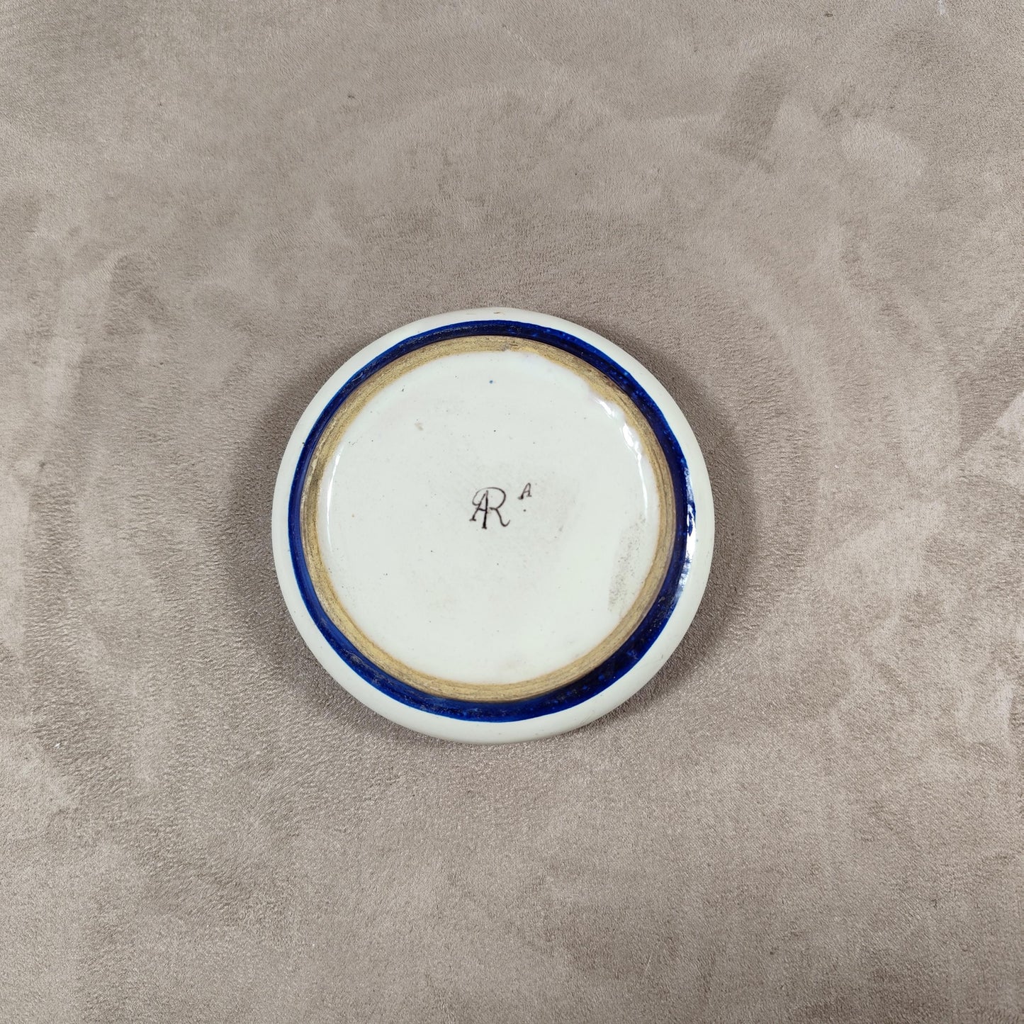 RARE Magnifique Cendrier champagne Salon en faïence Renolleau Made in France Vintage 1960