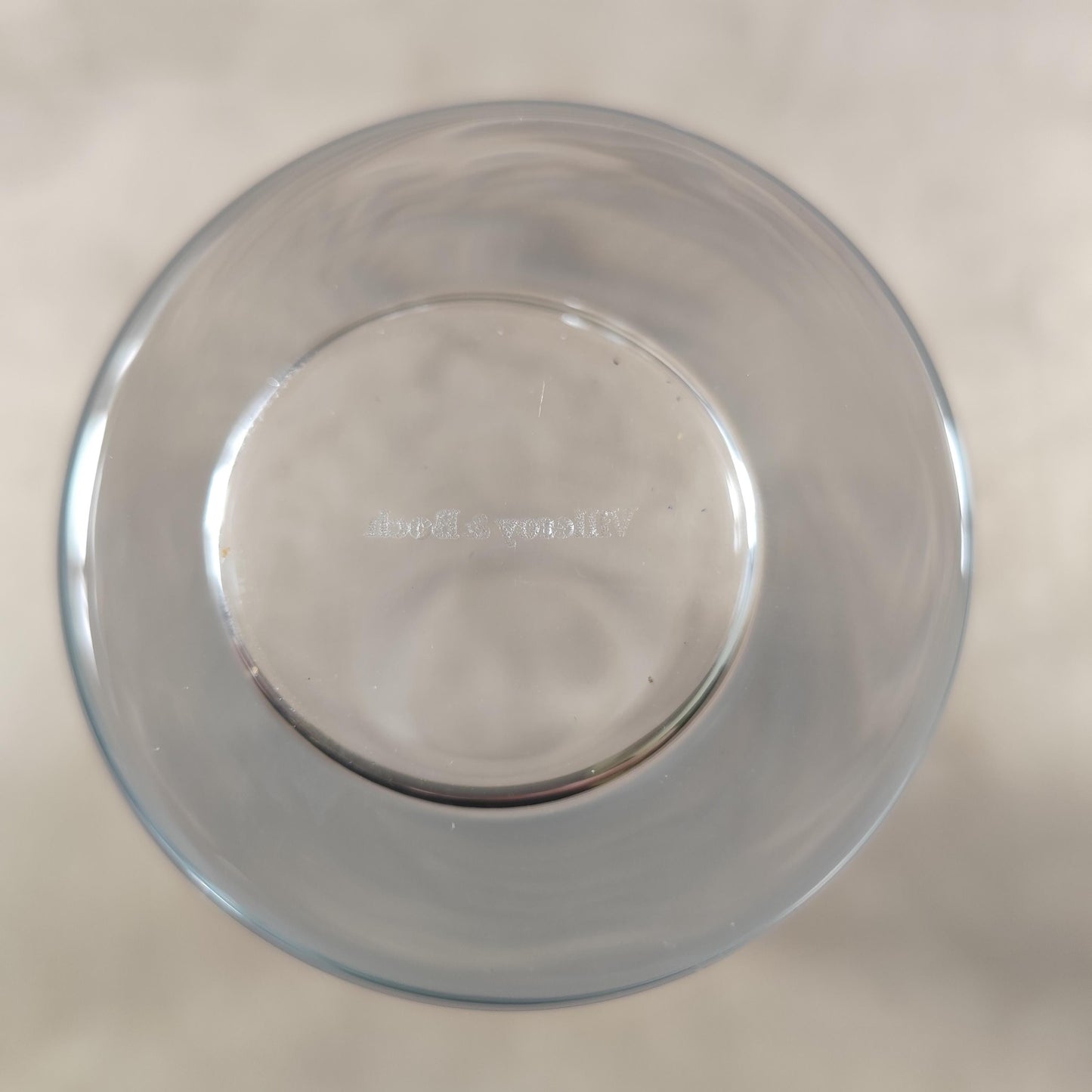 Lot de 4 verres à bière en verre Villeroy & Boch Made in France Vintage 2000