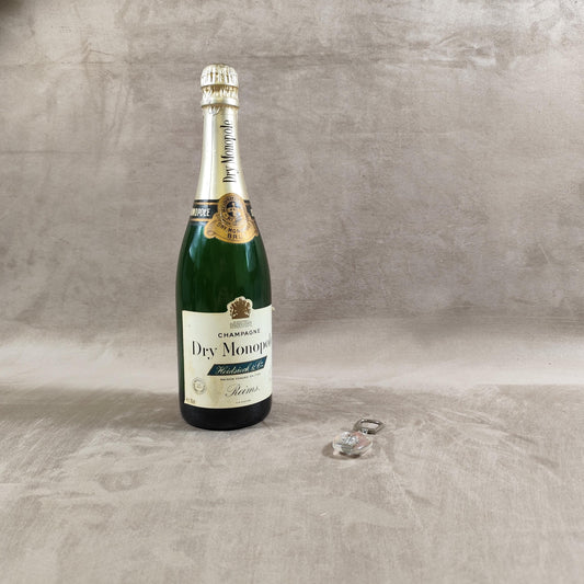 Porte clés Bourbon à bulle Champagne Heidsieck Monopole Made in France Vintage 1970