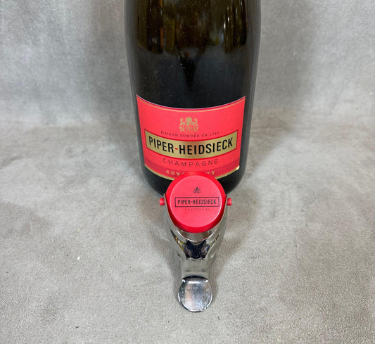 Bouchon stoppeur en plastique pour bouteille de Champagne Piper-Heidsieck Made in France Vintage 1990