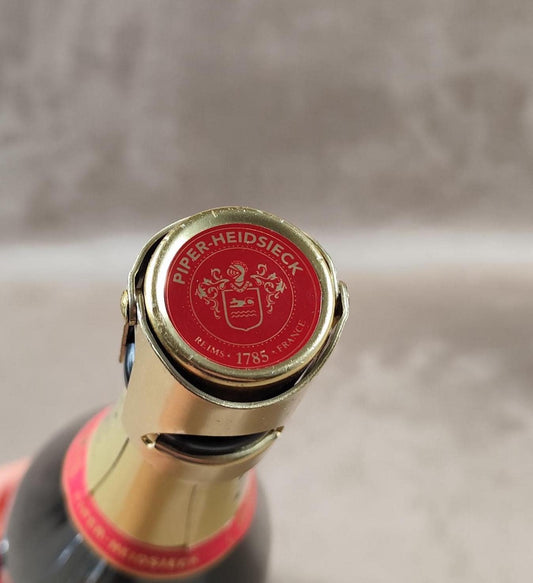 Bouchon stoppeur en métal pour bouteille de Champagne Piper-Heidsieck Made In France Vintage 1990
