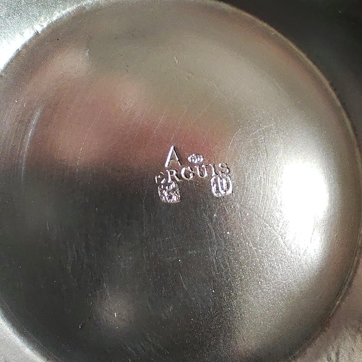 Pichet pot à lait en métal argenté Ercuis Made in France Vintage 1980