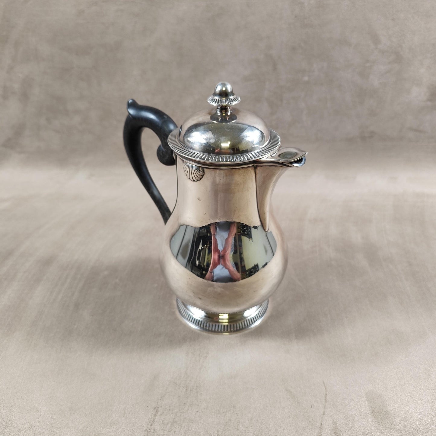 Cafetière verseuse Ercuis en métal argenté Made in France 1980