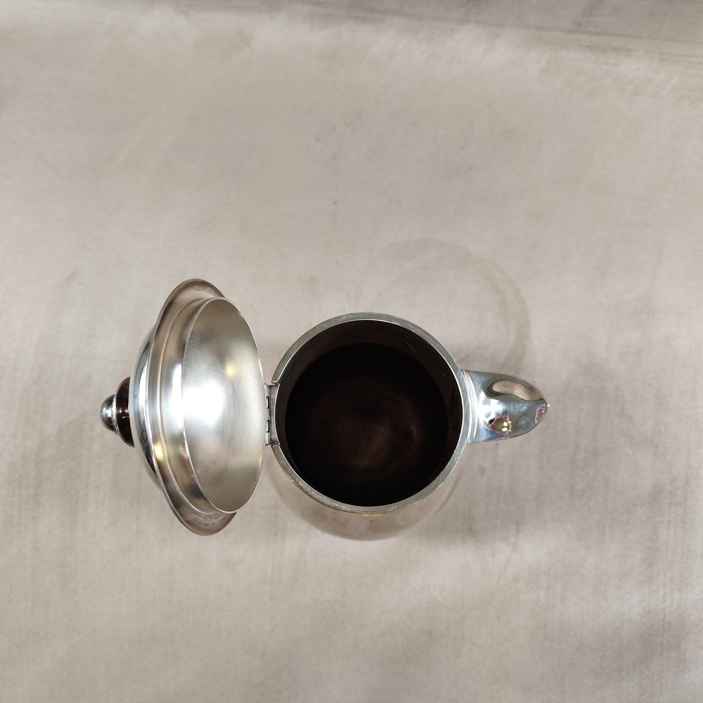 Cafetière verseuse Ercuis en métal argenté Made in France 1980