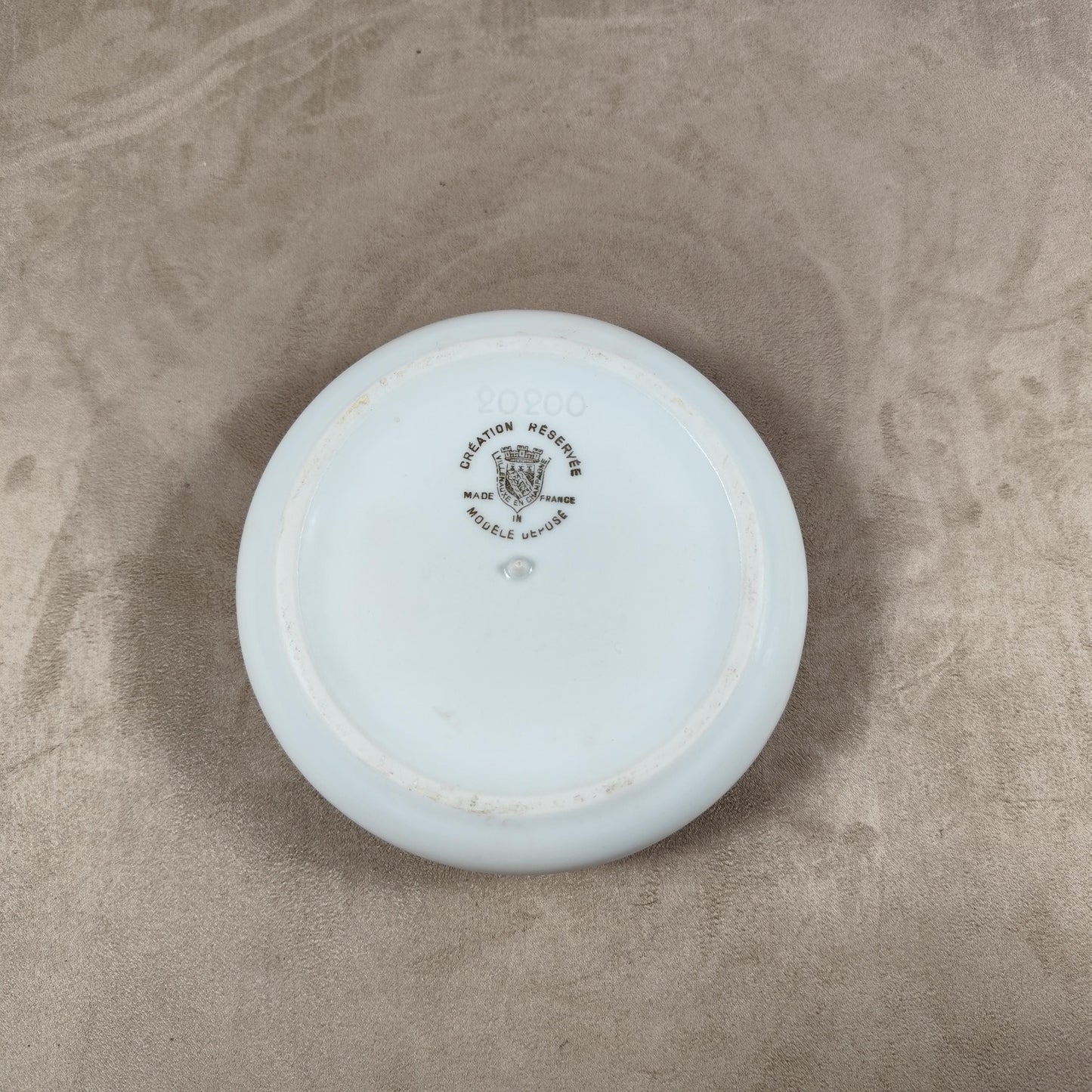 Cendrier Champagne Lanson en porcelaine de Villenauxe Made in France Vintage 1960