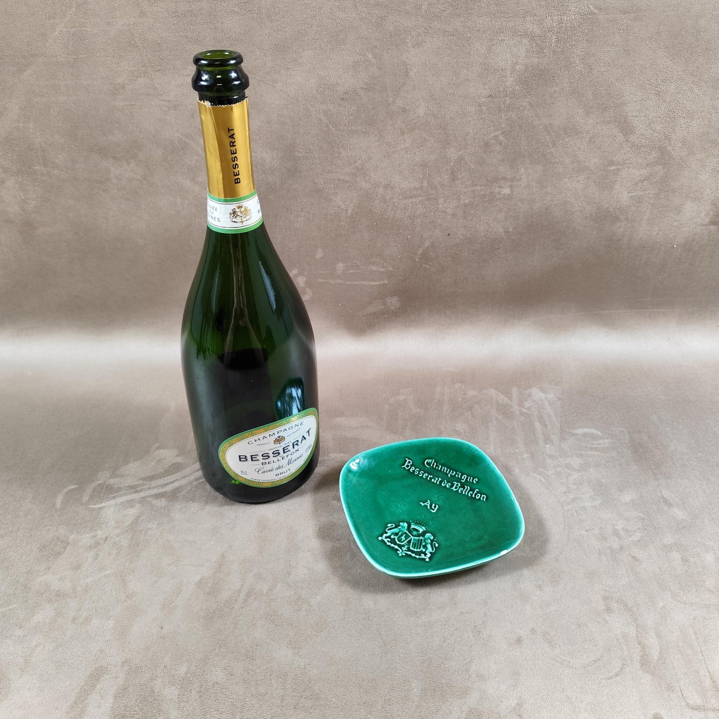 Cendrier Publicitaire Champagne Edmond Besserat Champagne Made in France Vintage 1970