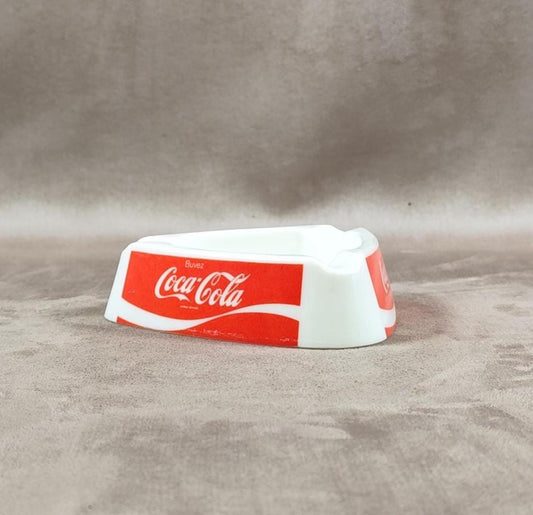 Cendrier vintage en plastique Coca Cola Made in Italy Années 1980