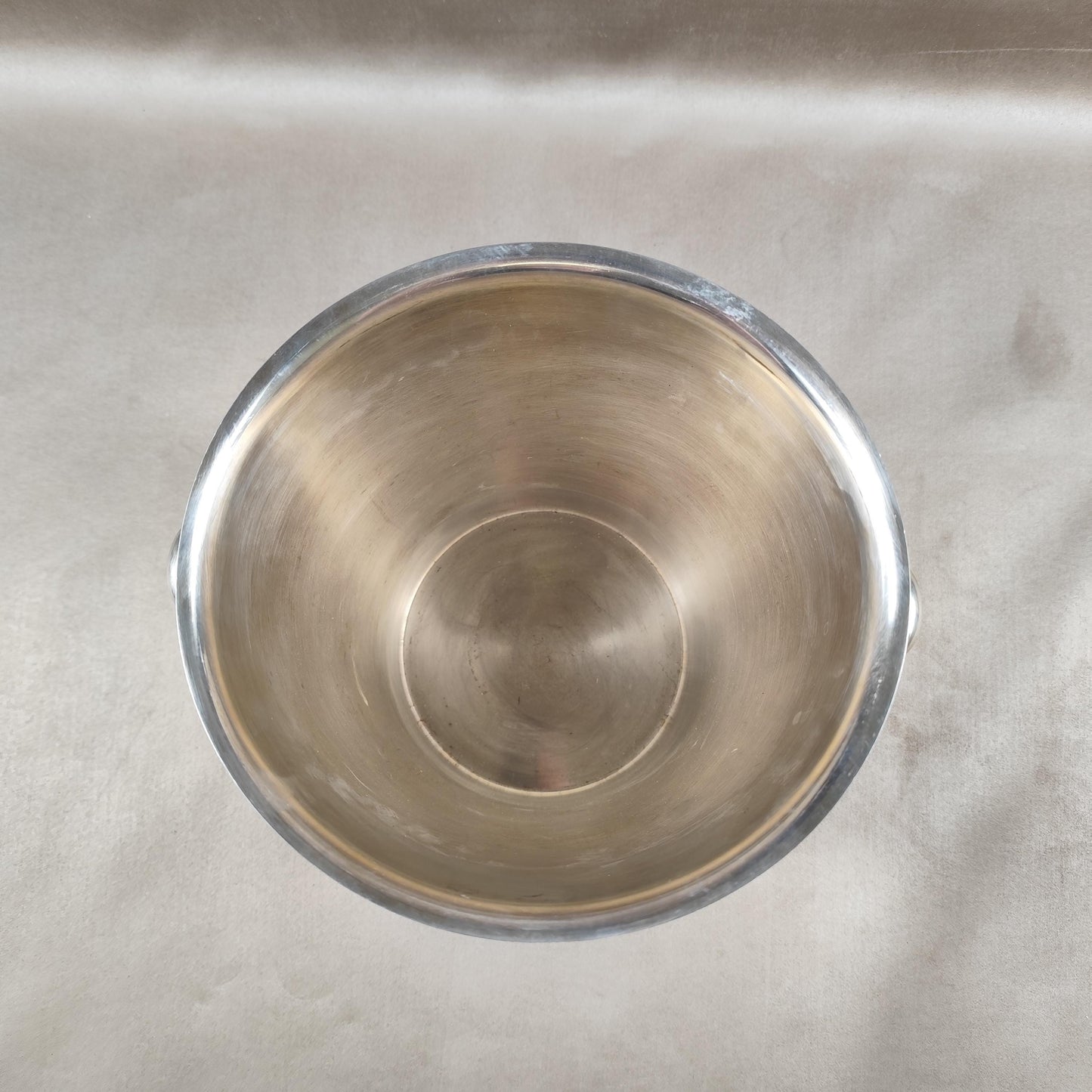 RARE Seau à champagne en métal argenté Poinçon d'Orfèvre Made in France Vintage 1970