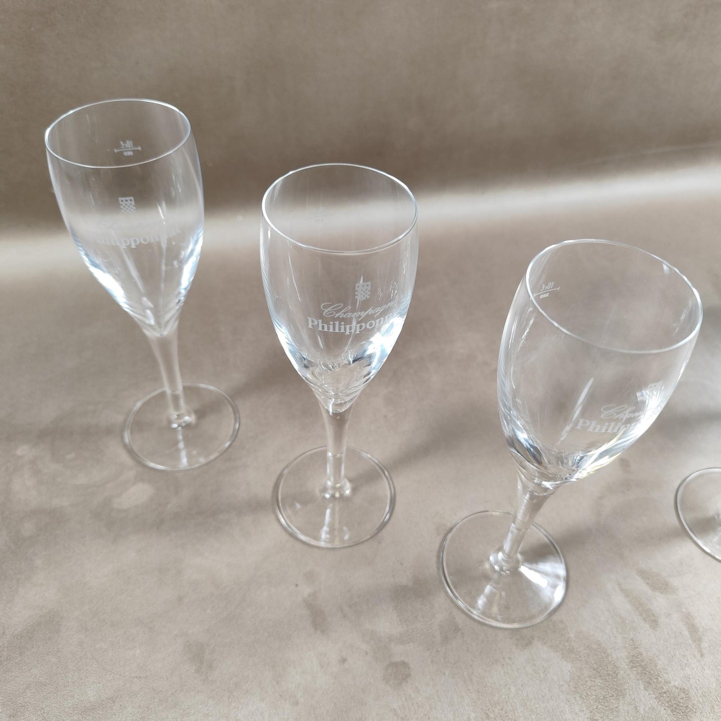 Lot de 6 Flûtes Champagne Philipponnat Made in France Vintage 1970