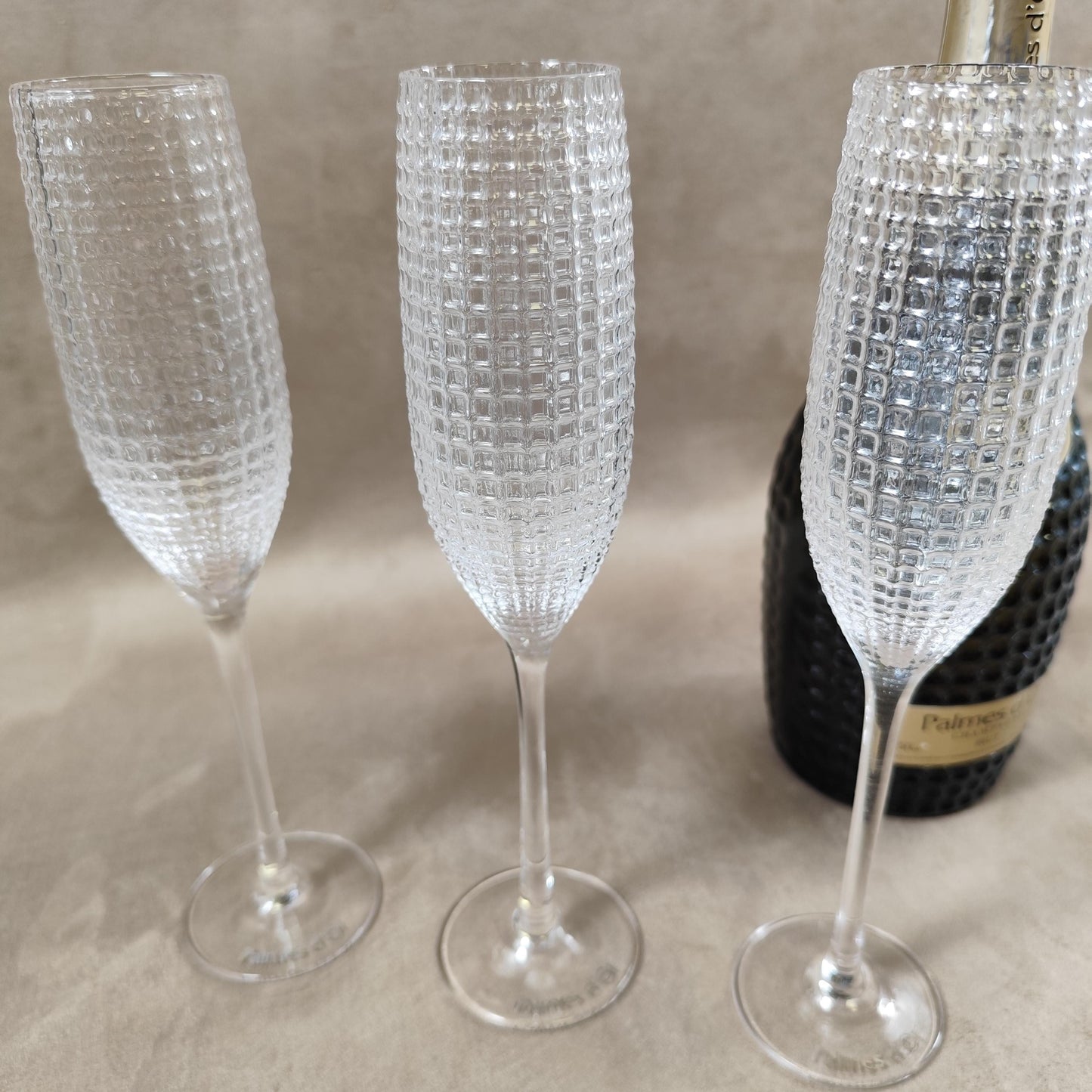 Lot de 6 flutes à Champagne Nicolas Feuillatte Palme d'or Made in France Vintage 1990