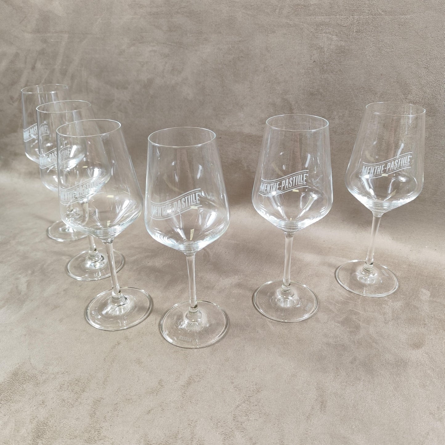 Lot de 6 verres vintage Menthe Pastille en verre Made in France Vintage 1990