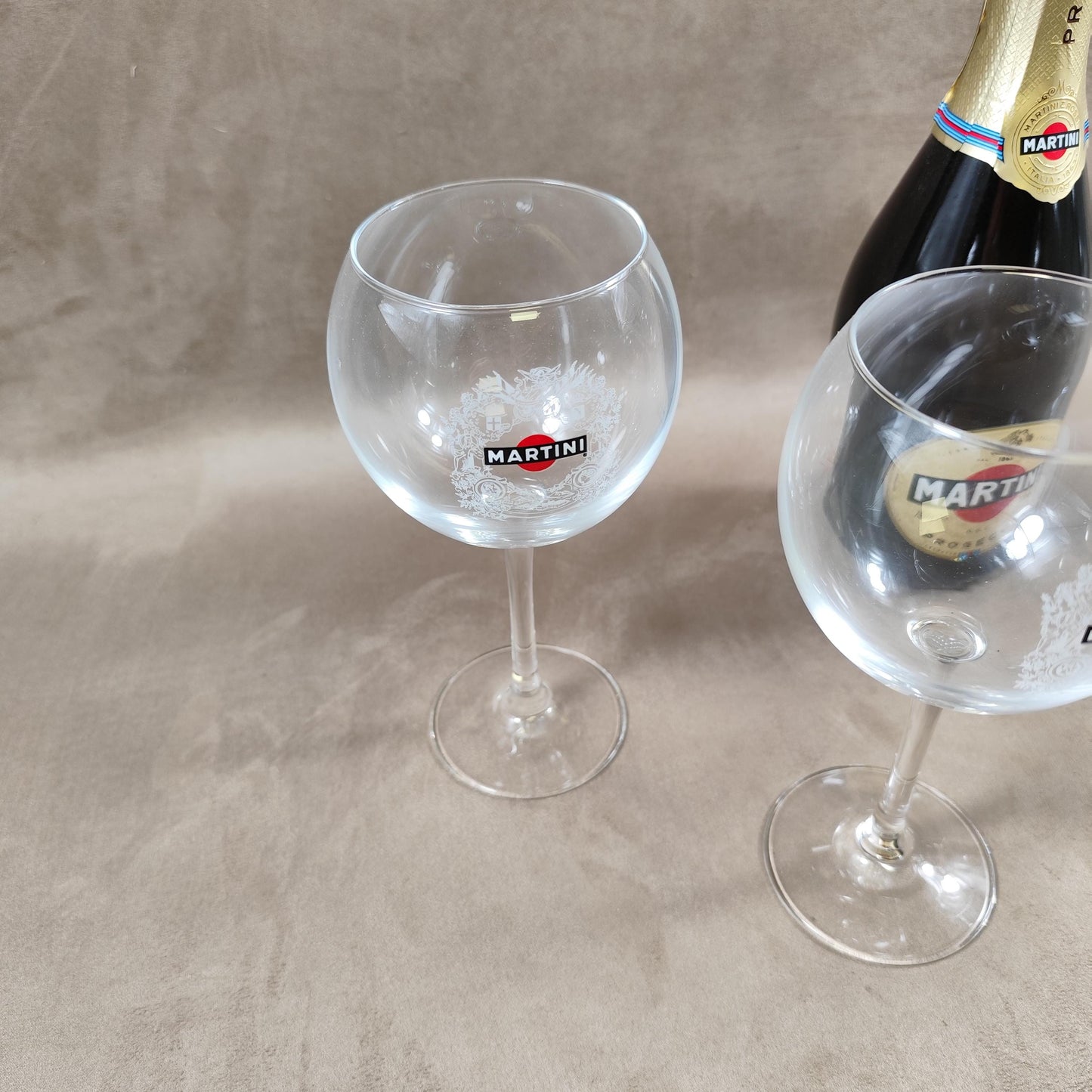 Lot de 4 verres Martini Made in France Vintage 1990