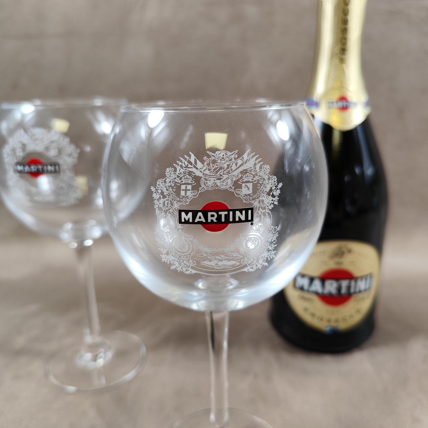 Lot de 4 verres Martini Made in France Vintage 1990