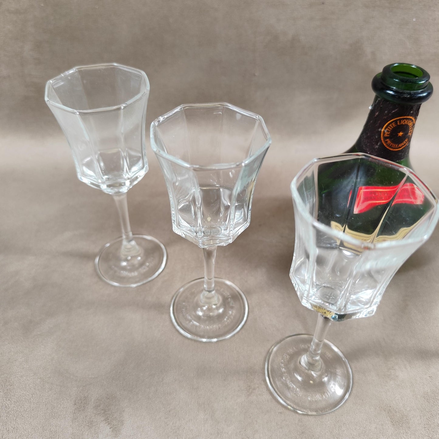 Service de 6 verres à liqueur Petite Liquorelle Möet & Chandon Made in France Vintage 1980