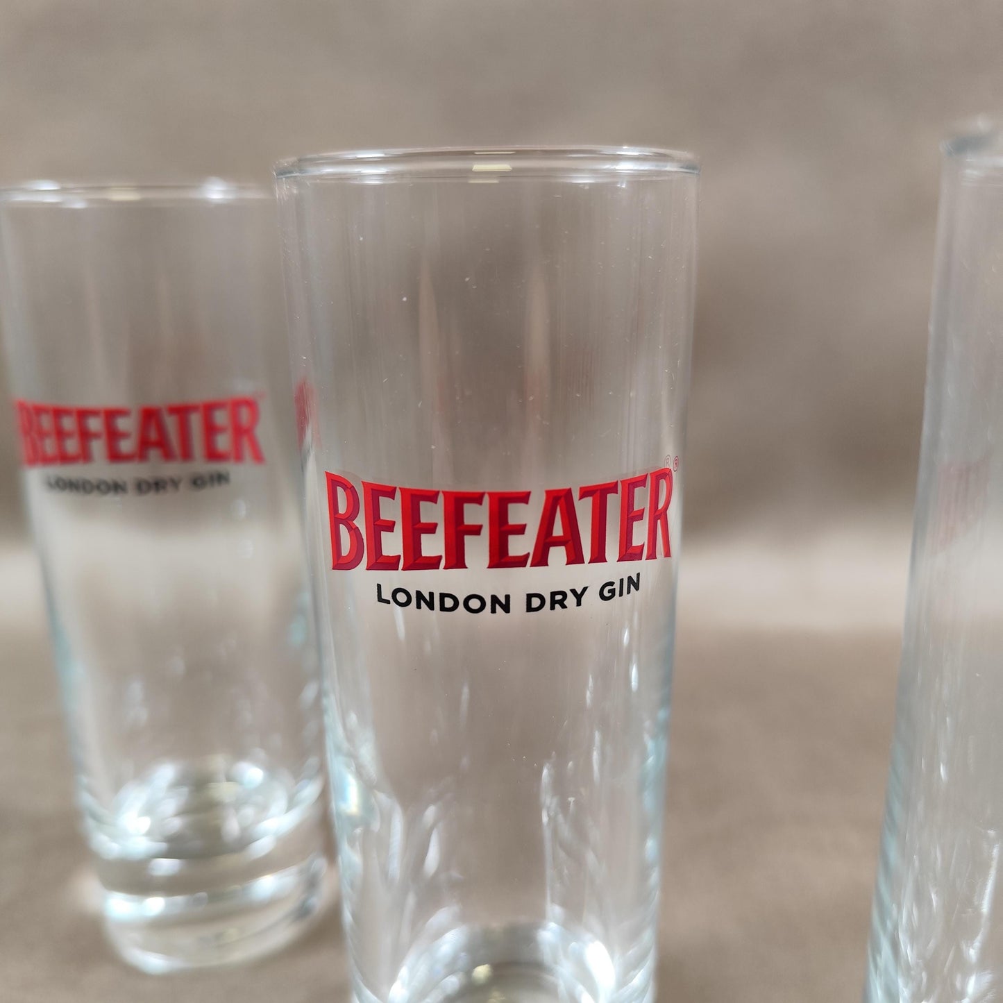 Lot de 6 verres Beefeater london dry gin Made in France Vintage 1980