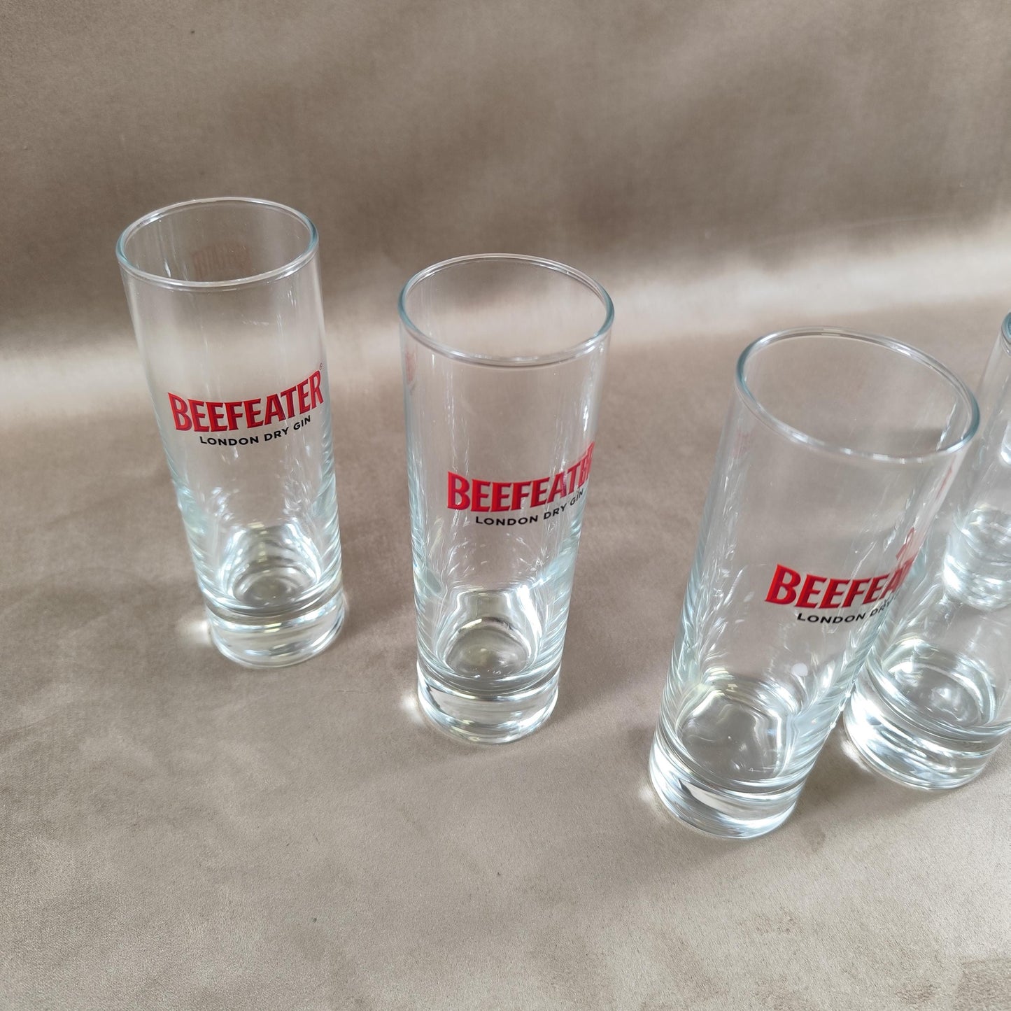 Lot de 6 verres Beefeater london dry gin Made in France Vintage 1980