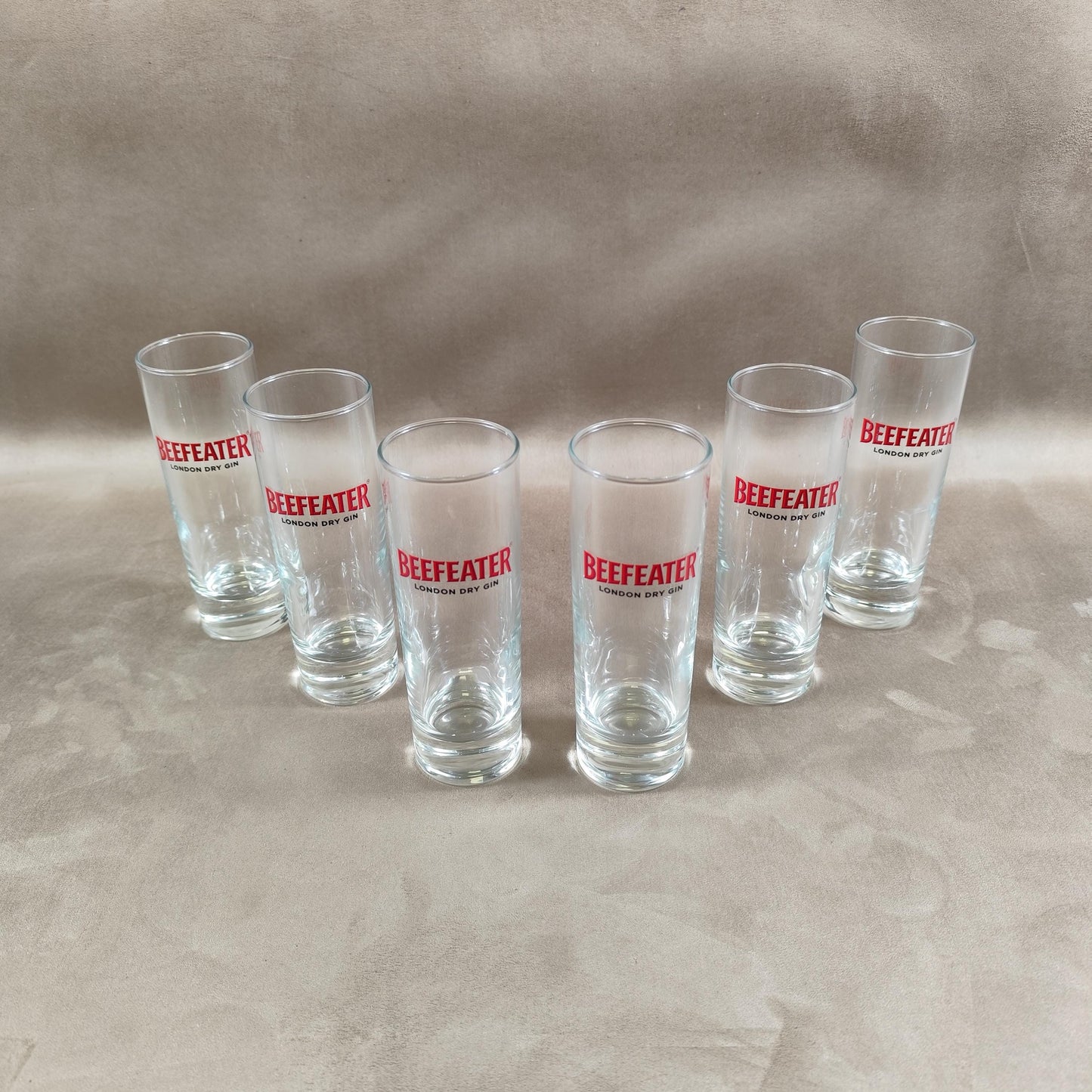 Lot de 6 verres Beefeater london dry gin Made in France Vintage 1980