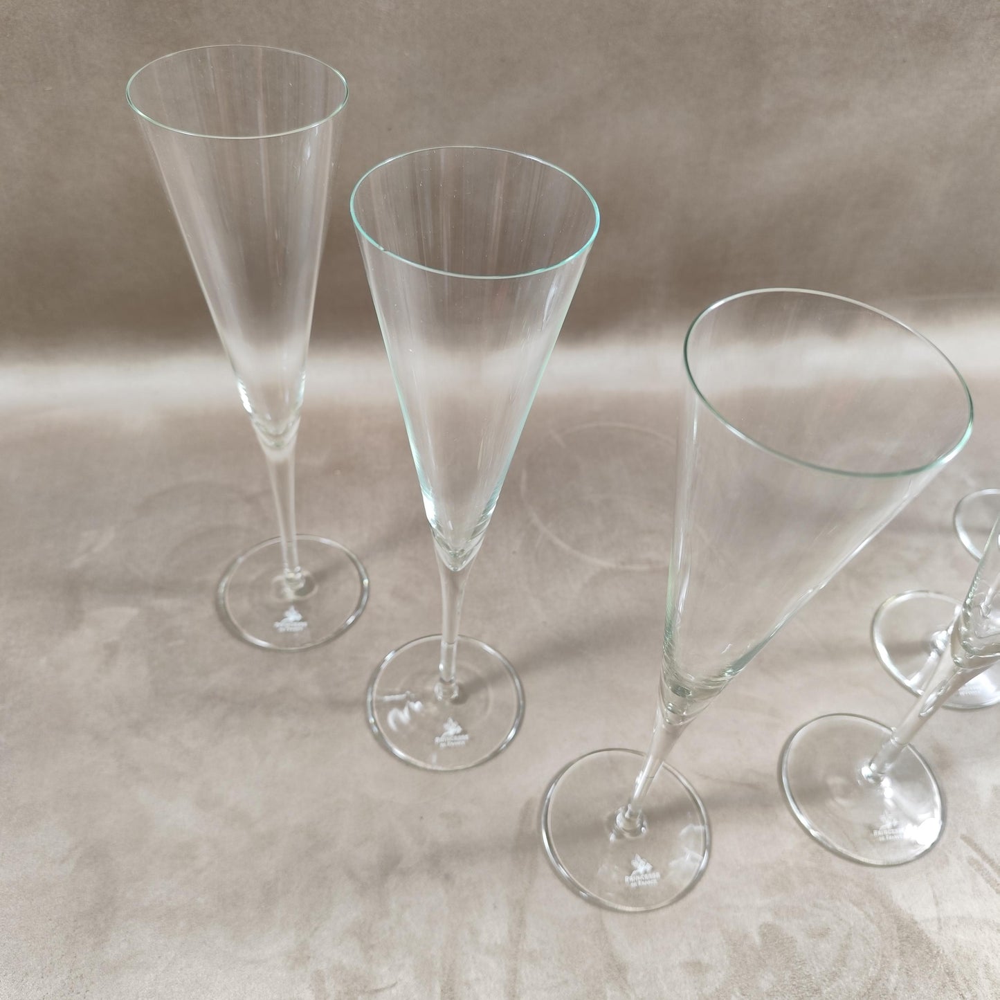Lot de 6 flutes Champagne Princesse de France Made in France 1980