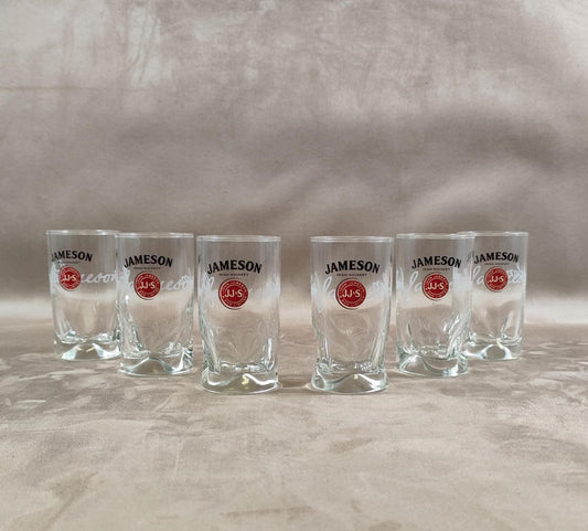 Lot de 6 verres à whisky Jameson Irish Wiskey Made in France Vintage 1980