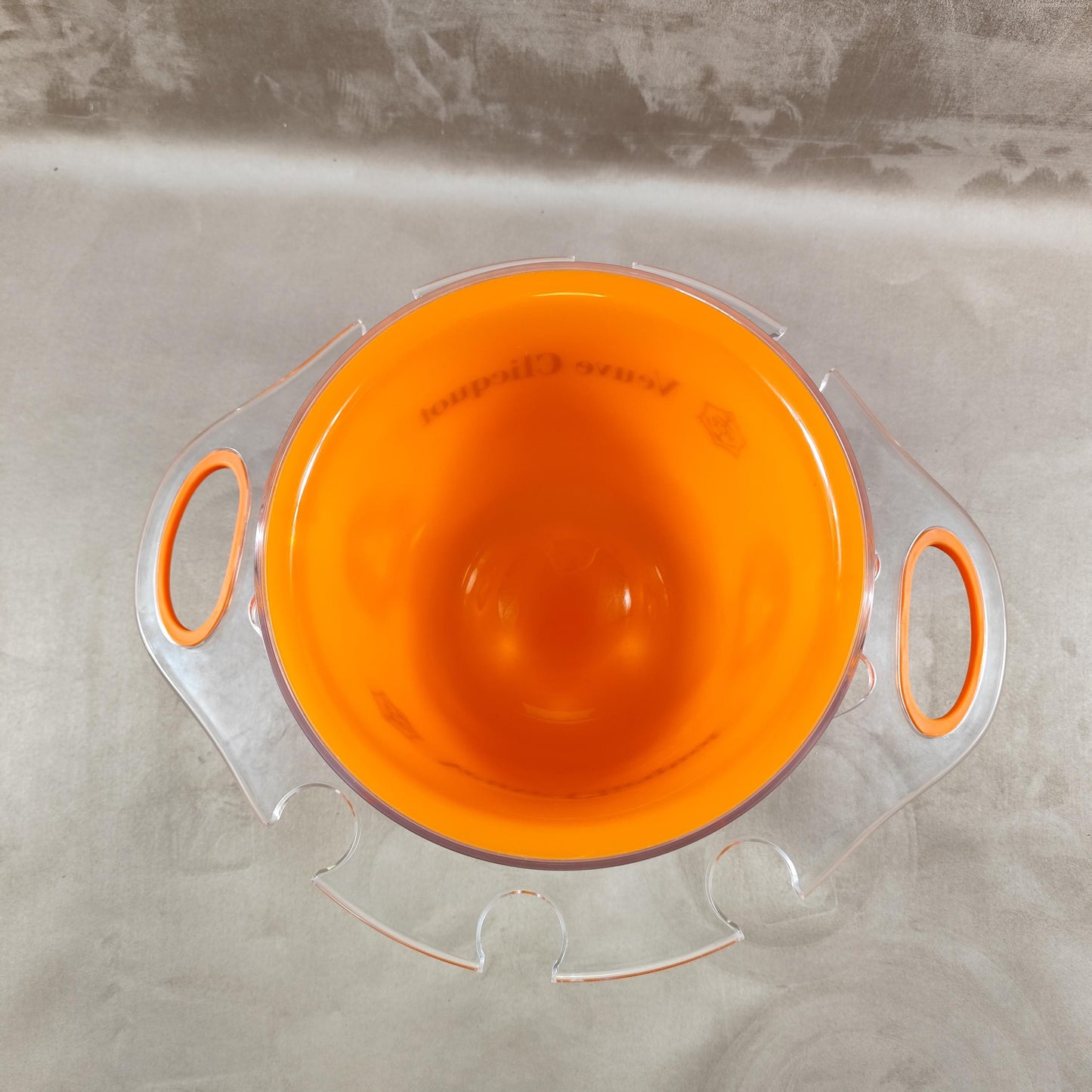 VERY RARE Veuve Clicquot seau à champagne de la gamme Trendy avec un porte flutes integré Made in France Vintage 1990