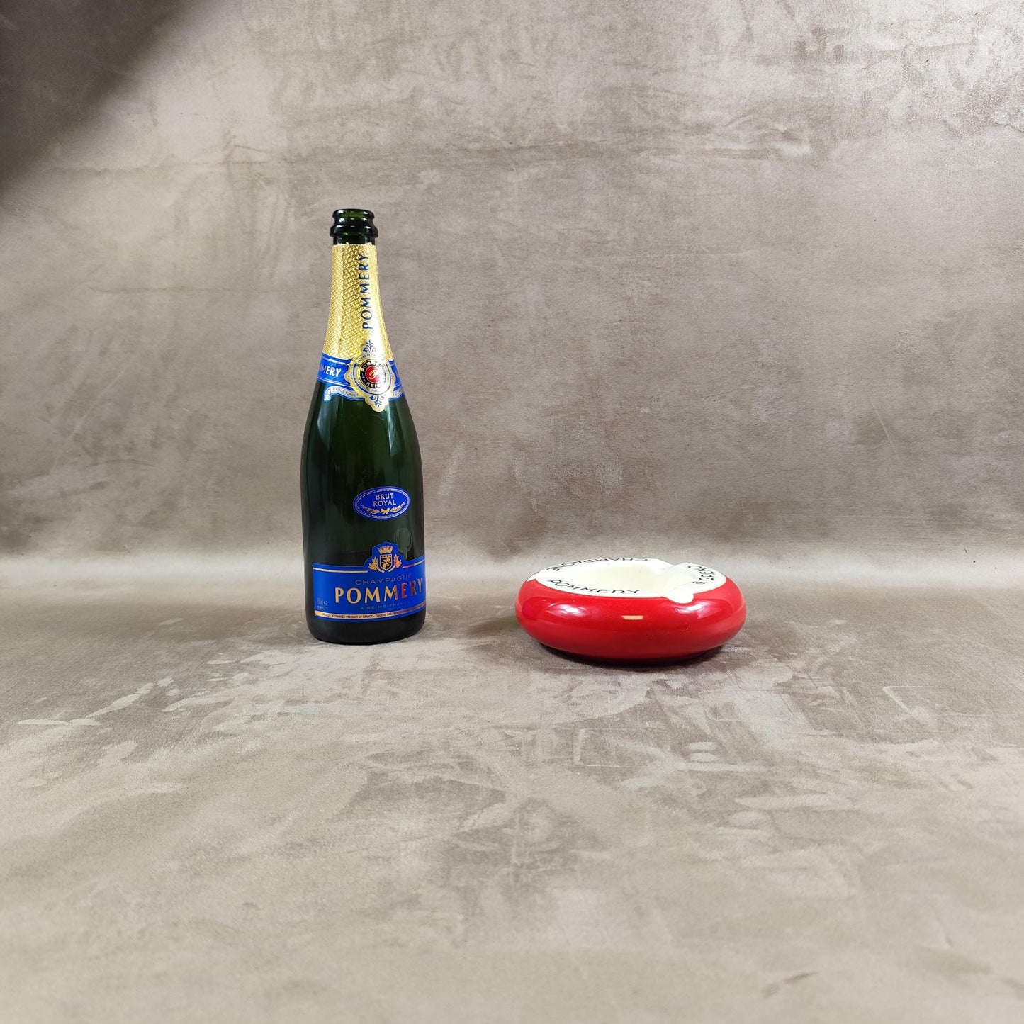 Cendrier publicitaire Champagne POMMERY & GRENO par Sarreguemines Made in France Vintage 1970