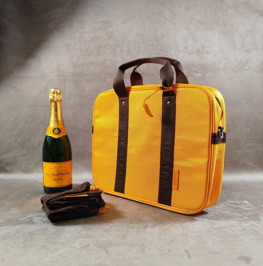 Sac Champagne Veuve Clicquot pour ordinateur portable Made in France Vintage 2000