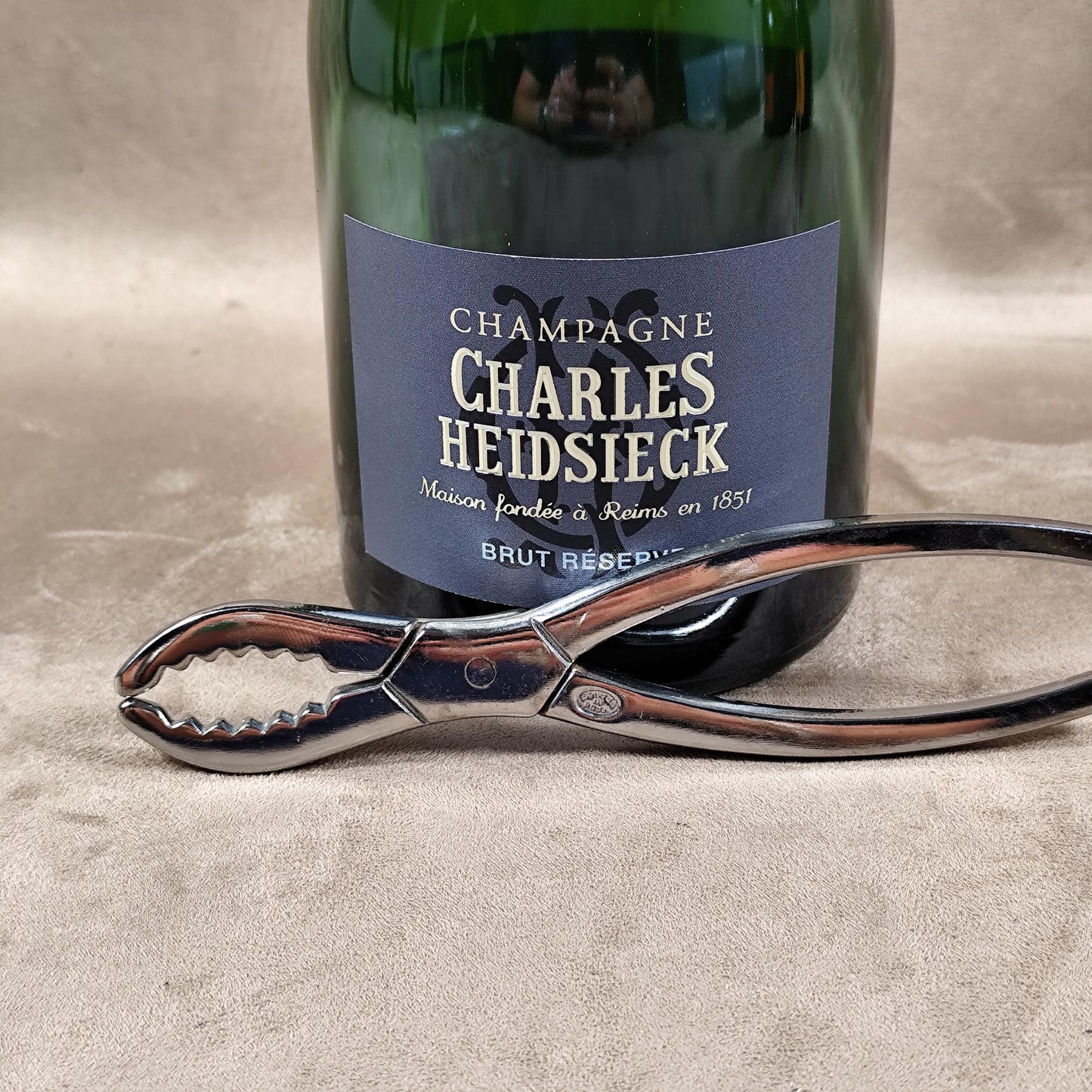 Pince à bouchon de Champagne Charles Heidsieck Made in France Vintage 1970