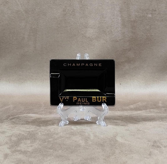 Cendrier Publicitaire Champagne Veuve Paul Bur en opalex Made in France Vintage 1970