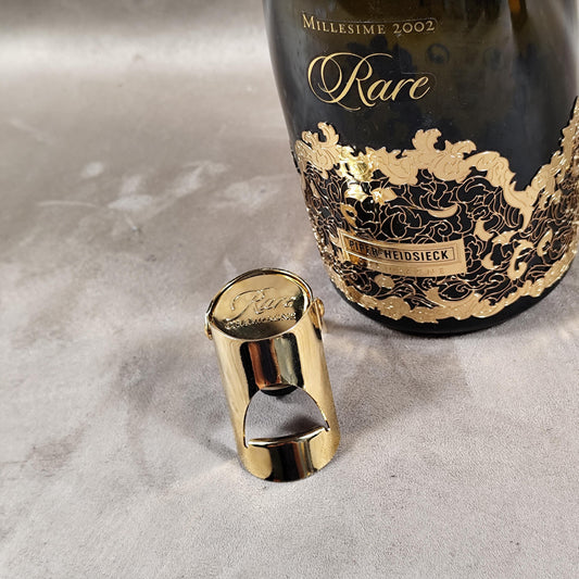 Bouchon stoppeur en métal pour bouteille de Champagne Rare Made in France Vintage 1990