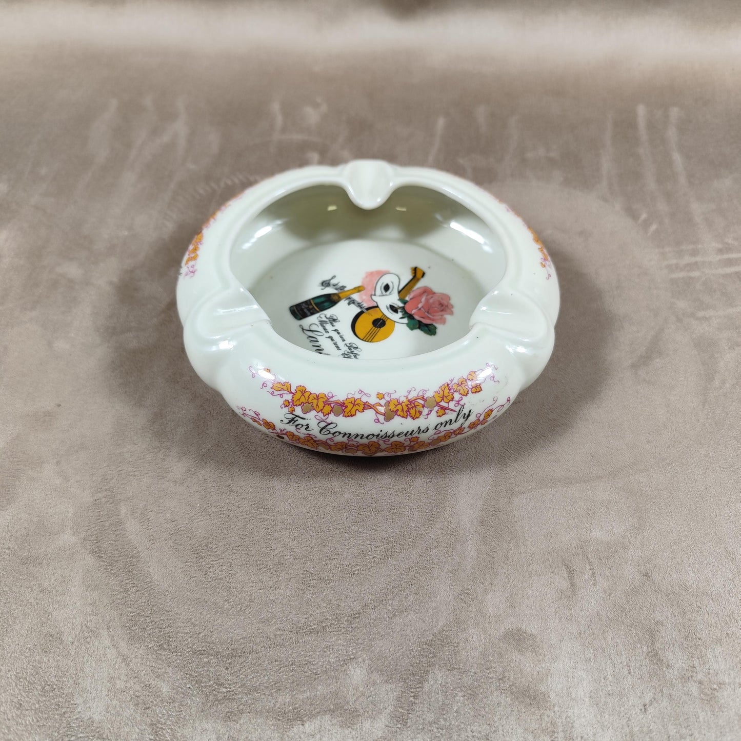 Cendrier Publicitaire Champagne Lanson en faience par Bernardaud & Co Limoges Made in France Vintage 1950