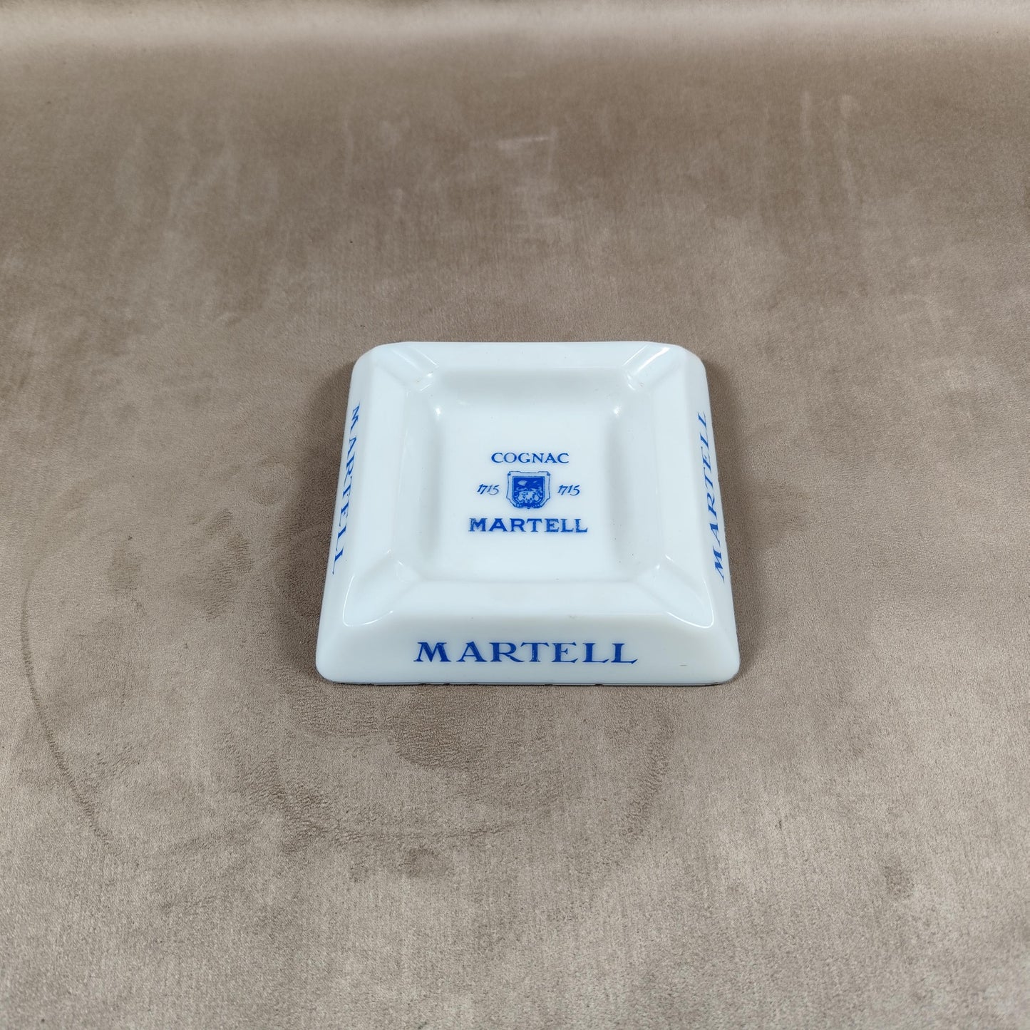 Cendrier en verre Cognac Martell Made in France Vintage 1980