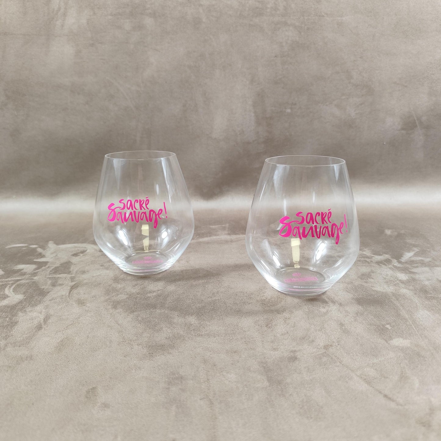 Lot de 2 Verres à Cocktail en Cristal Piper-Heidsieck pour le Rosé Sauvage  Reims Années 2000