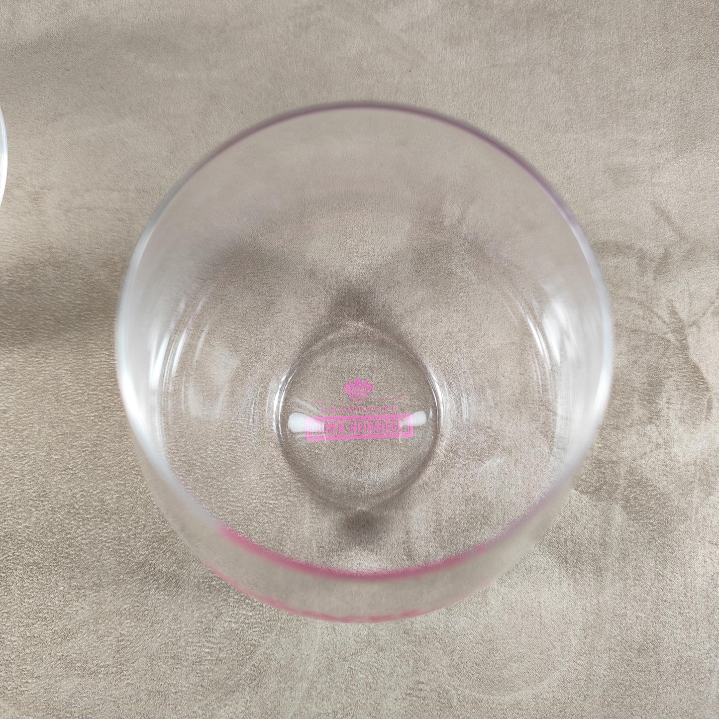 Lot de 2 Verres à Cocktail en Cristal Piper-Heidsieck pour le Rosé Sauvage  Reims Années 2000