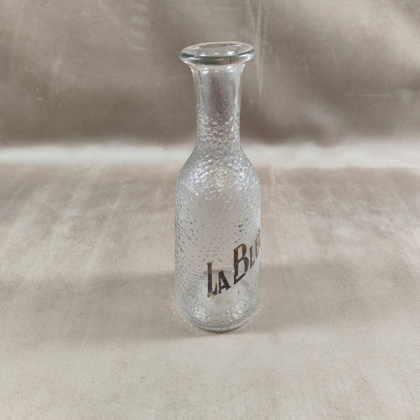 Carafe LA BLEUE en verre Made in France Vintage 1970