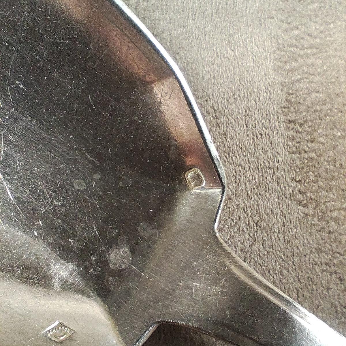 Cuillère en Argent Massif Sterling 925 avec Poinçon Minerve Monogramme AP Made in France Vintage 1900