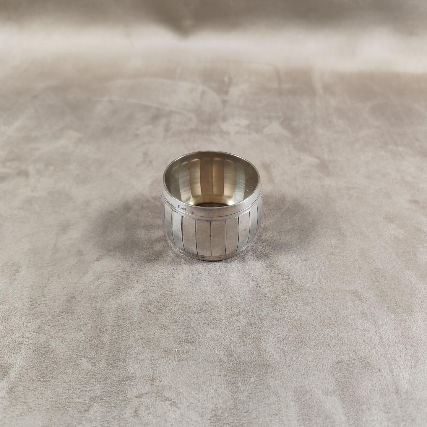 Rond de Serviette en Métal Argenté Poinçon d'orfèvre Made in France Vintage 1900