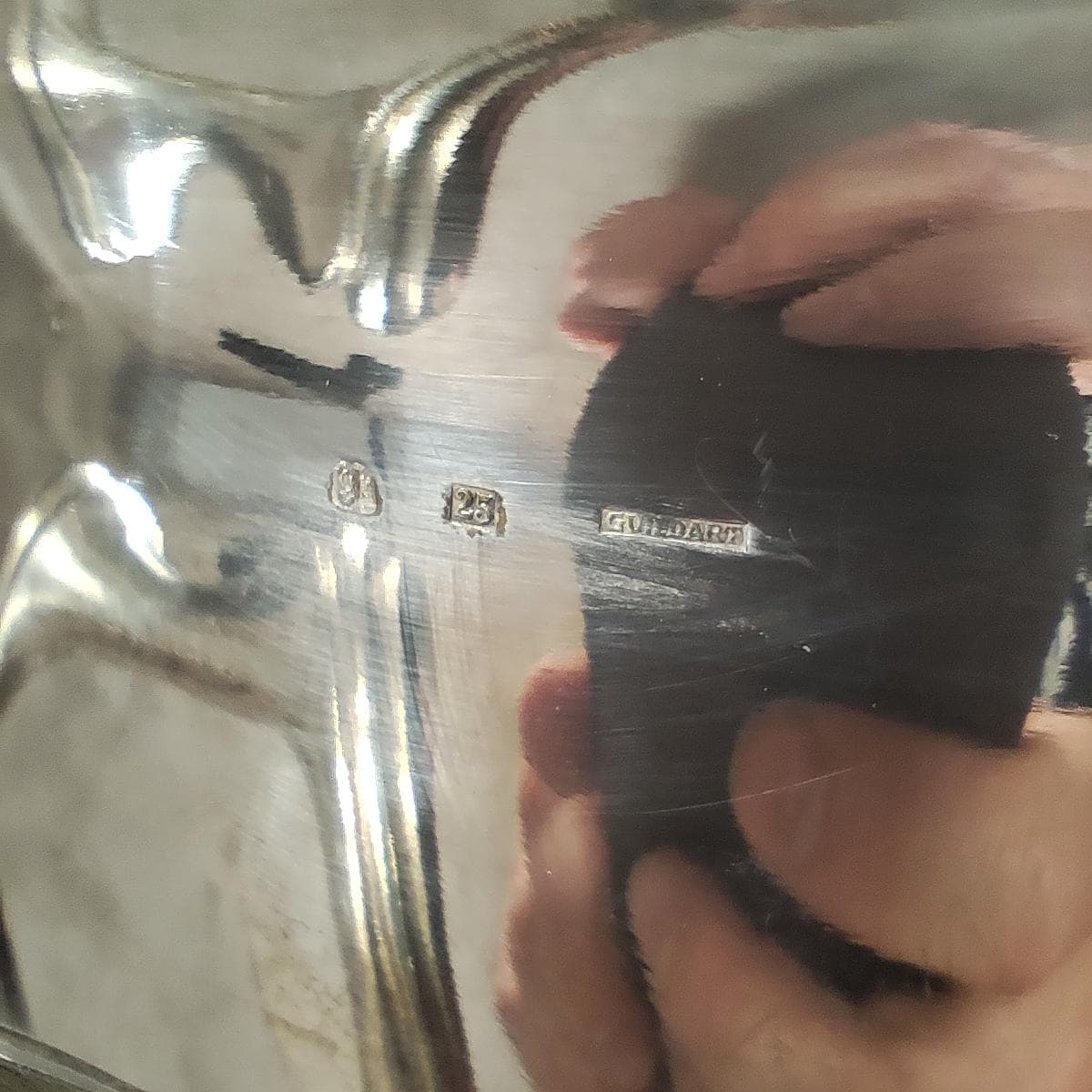 Magnifique seau à champagne en métal argenté Made in France Années 1970