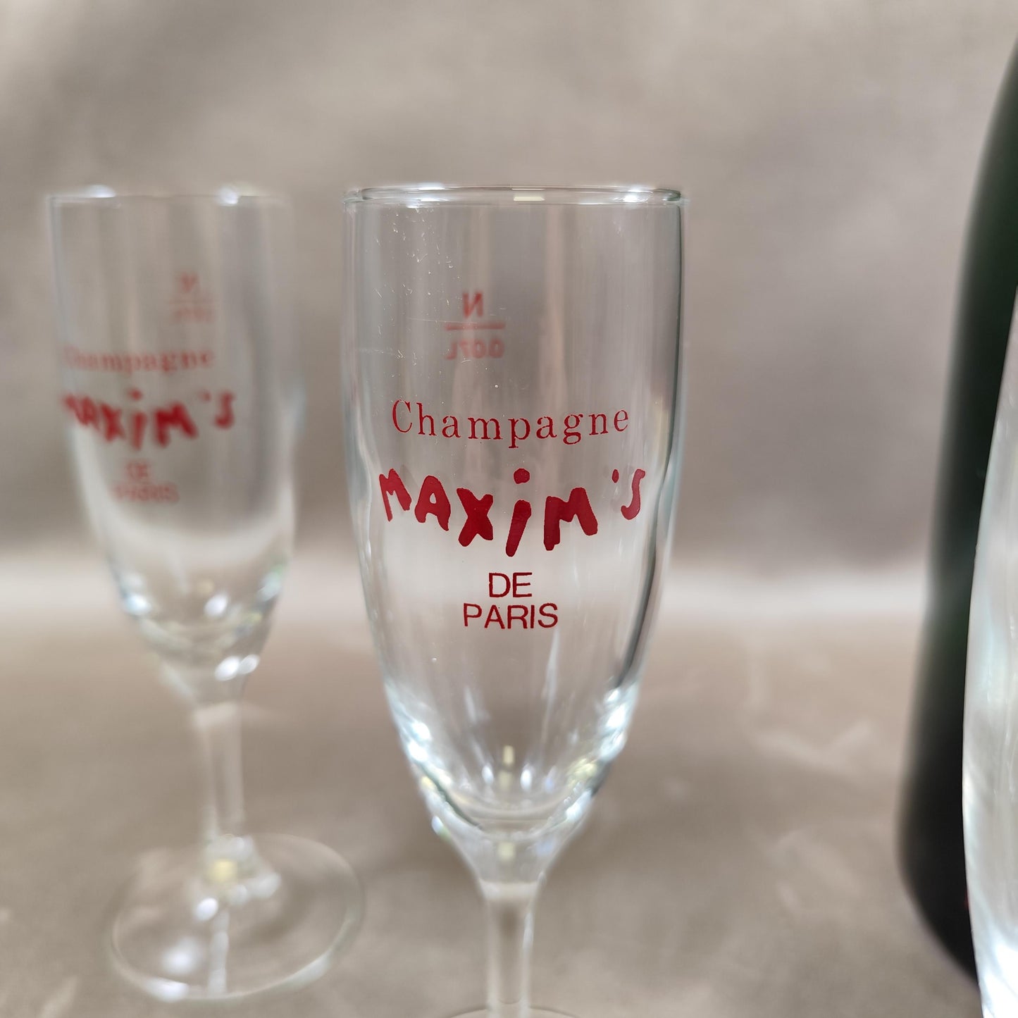 Lot de 6 flûtes à Champagne Maxim's de Paris Made in France Vintage 1990