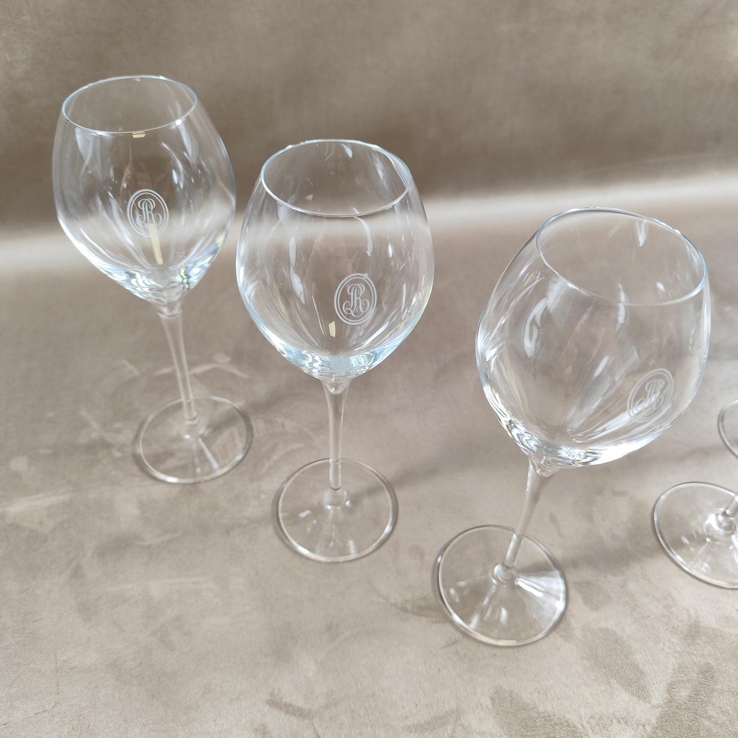 RARE Lot de 6 flutes en Cristal Champagne Louis Roederer Reims Made in France Vintage 1980